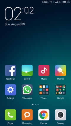 Mi4i homescreen