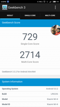 Geekbench 3 Performance mode