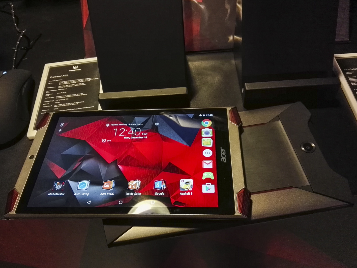 Acer Announces Predator 8 Gaming Tablet With Intel Atom x7 And Android 5.1
