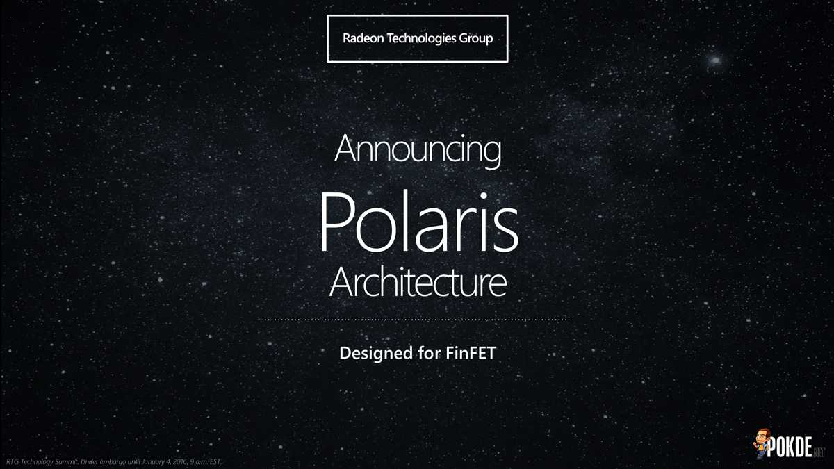 Meets AMD Polaris the 4th generation of AMD GCN GPU architecture 32