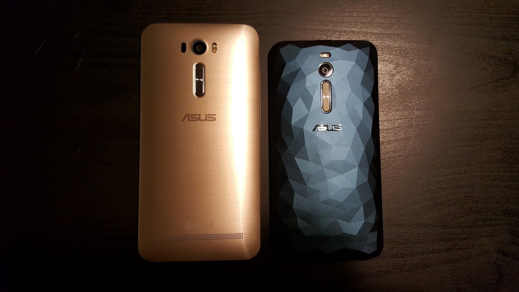 The Asus Zenfone 2 Laser 6.0 (left) compared to the Asus Zenfone 2