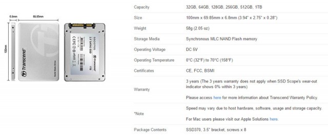 Transcend SSD370S-9