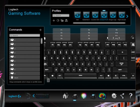 Logitech G810 Orion Spectrum-Logitech Gaming Software 2