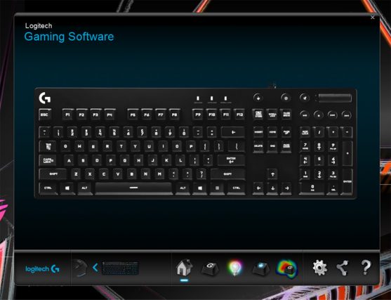 Logitech G810 Orion Spectrum-Logitech Gaming Software