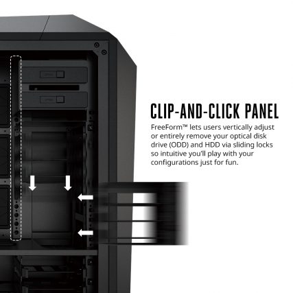 MasterCase Maker 5 Infographic - Clip-and-Click Panel