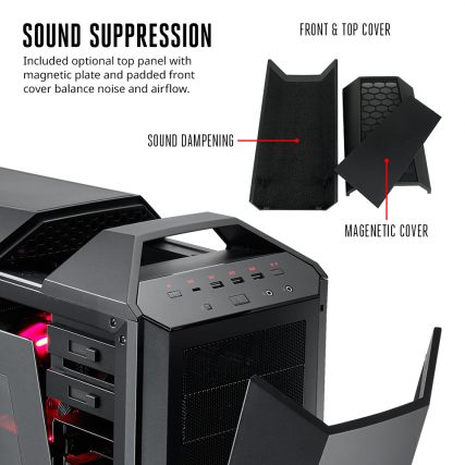 MasterCase Maker 5 Infographic - Sound Suppression