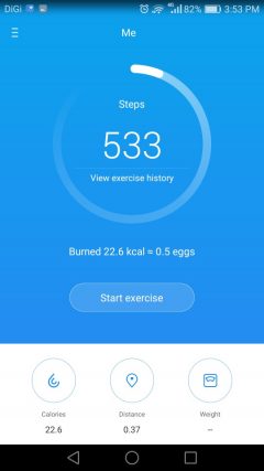 honor 5C step counter