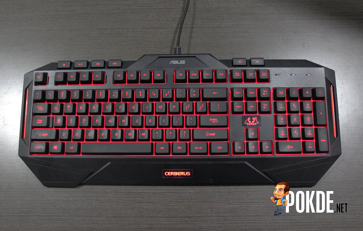ASUS Cerberus Gaming Keyboard Review — Spill Resistant With LED ...