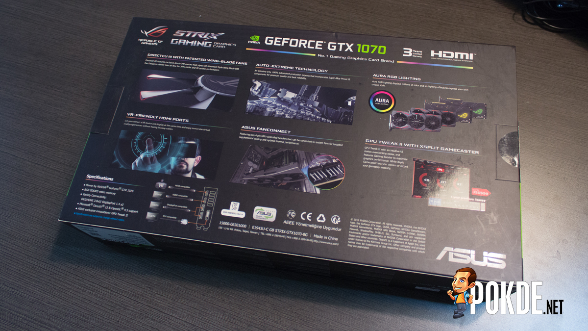 ASUS ROG STRIX GeForce GTX 1070 8GB Review — Much Of The Same For 