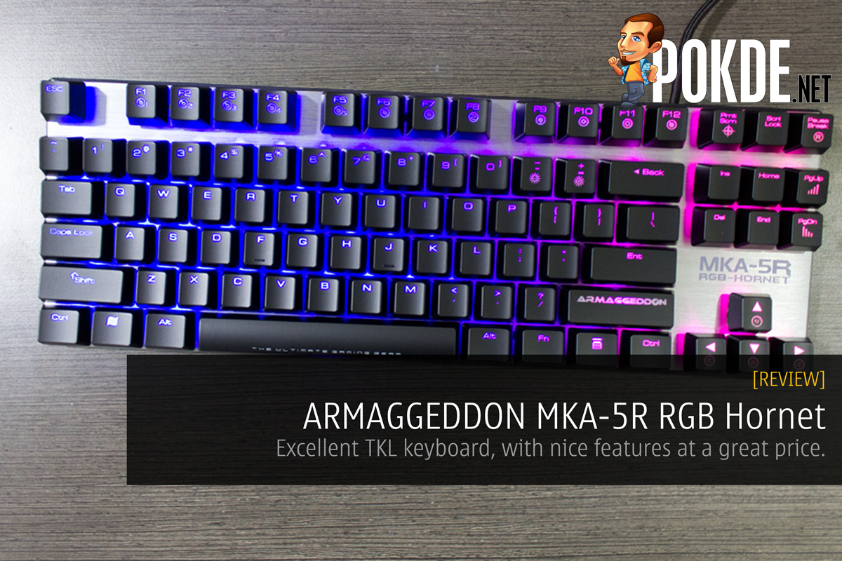 ARMAGGEDDON MKA-5R RGB Hornet mechanical keyboard review 39