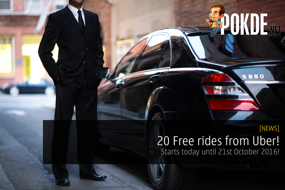 20 free rides from today until the 21st of October from Uber! 34