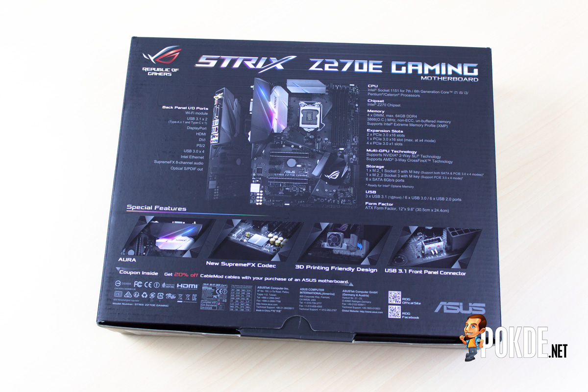 ASUS ROG Strix Z270E Review + Intel Core I7-7700K Kaby Lake CPU ...