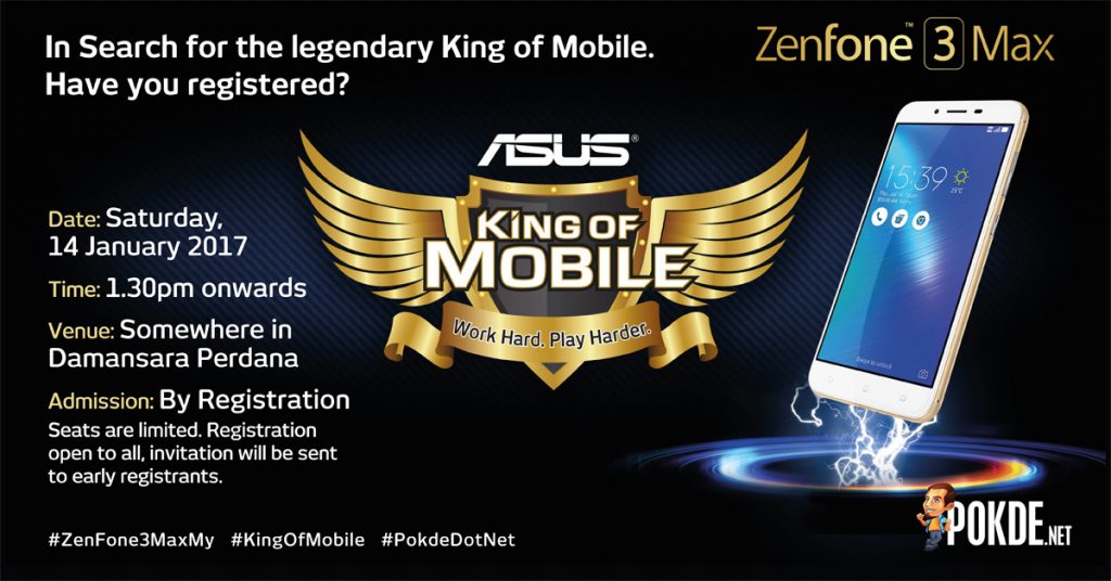 ASUS King of Mobile is coming! Join us to WIN a brand new ASUS Zenfone 3 Max! 23