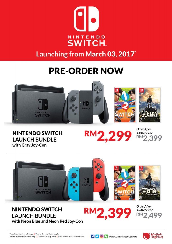 nintendo switch launch pre-order