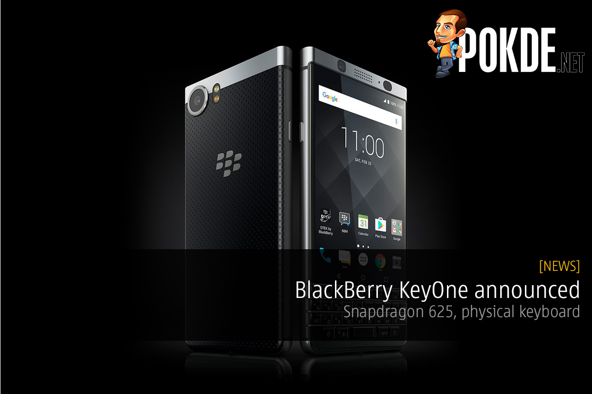 BlackBerry KeyONE announced, Snapdragon 625, physical keyboard 32
