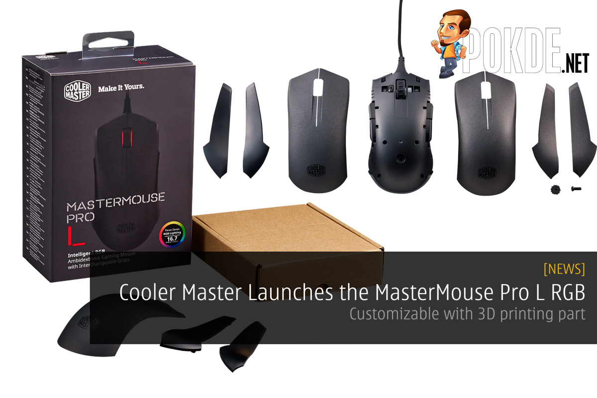 Cooler Master Launches the MasterMouse Pro L RGB – Customizable with 3D printing part 35