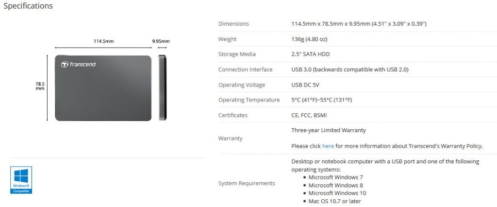 Transcend introduces Transcend Ultra Slim Portable Storage StoreJet 25C3 – Made for the professionals 29