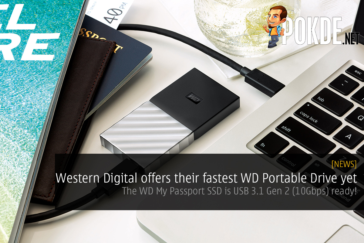 Western Digital offers their fastest WD Portable Drive yet; the WD My Passport SSD is USB 3.1 Gen2 (10Gbps) ready! 34