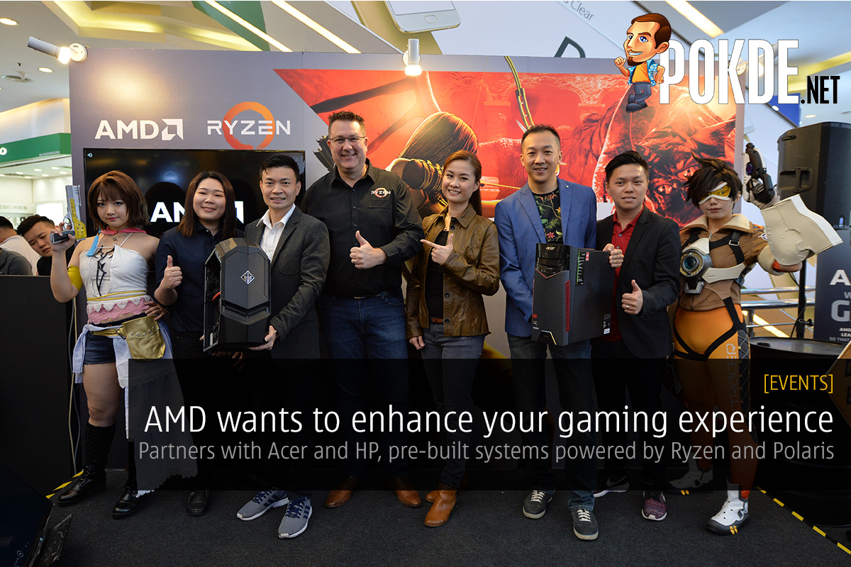 AMD shows its dedication to enhancing your gaming experience; partners with Acer and HP to bring pre-built systems powered by Ryzen and Polaris 27