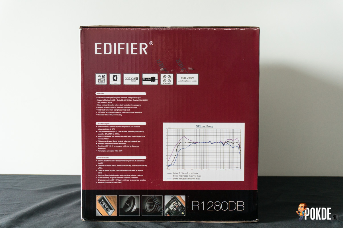 edifier r1280db frequency response