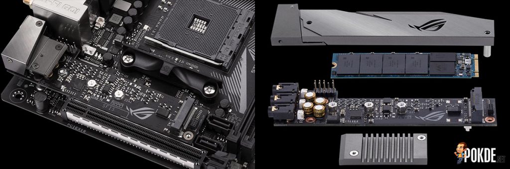 ASUS' ROG Strix ITX boards for Ryzen are coming; unique riser card with SupremeFX and M.2 on one PCB! 27