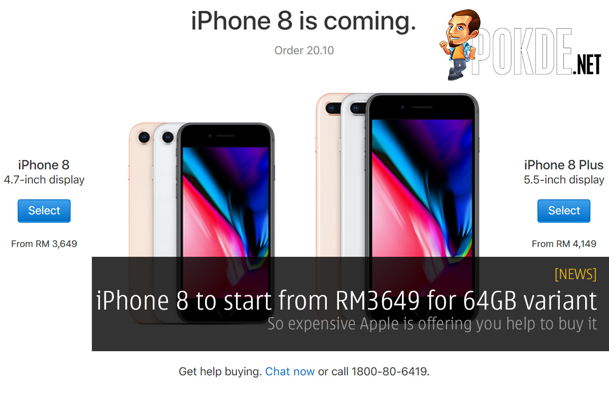 iPhone 8 to start from RM3649 for 64GB variant; so expensive Apple is offering you help to buy it 30