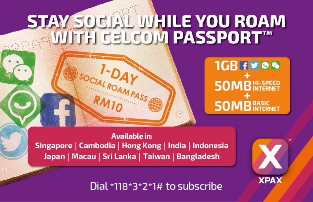 Save Money When You Go Overseas With Celcom's XPax - Internet Pass For Only RM1! 25