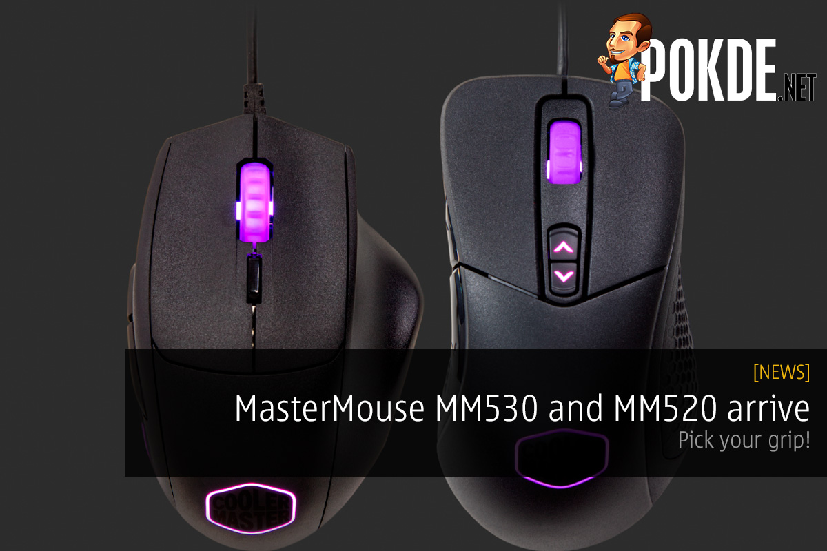 MasterMouse MM530 and MM520 arrive; pick your grip. 34