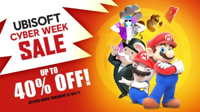 Ubisoft Cyber Week Sales on Nintendo eShop Nintendo Switch Wii U