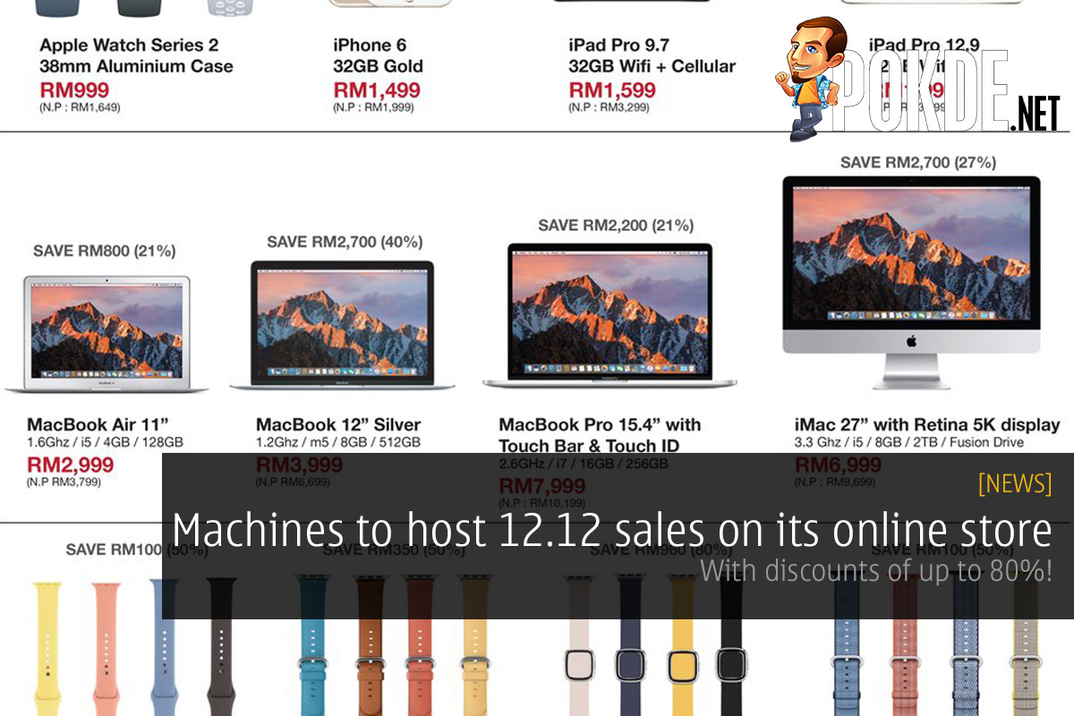 Machines to host 12.12 sales on its online store; with discounts of up to 80%! 38