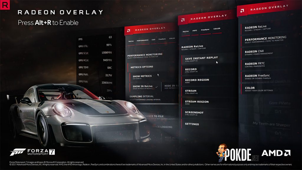 Radeon Software Adrenalin Edition; enhanced Radeon Overlay and AMD Link for seamless monitoring! 26