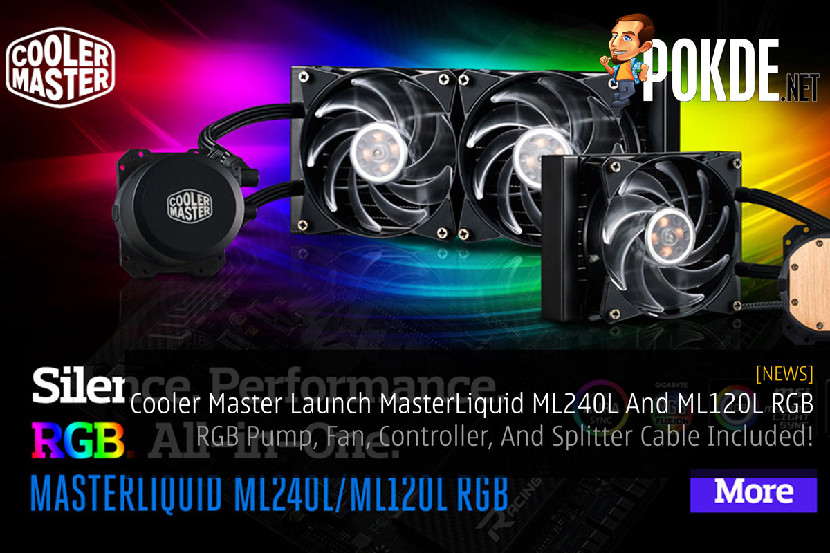 Cooler Master Launch MasterLiquid ML240L And ML120L RGB - RGB Pump, Fan, Controller, And Splitter Cable Included! 35