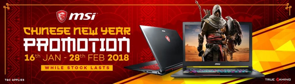 MSI Chinese New Year Laptop Promo - Now Until 28th February! 26