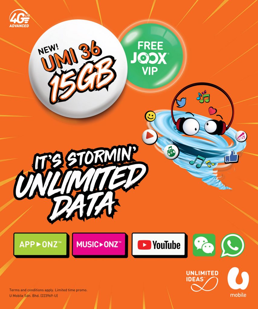 Get Unlimited Data With U Mobile - Prepaid Customers Can Enjoy Free JOOX VIP Subscription! 23