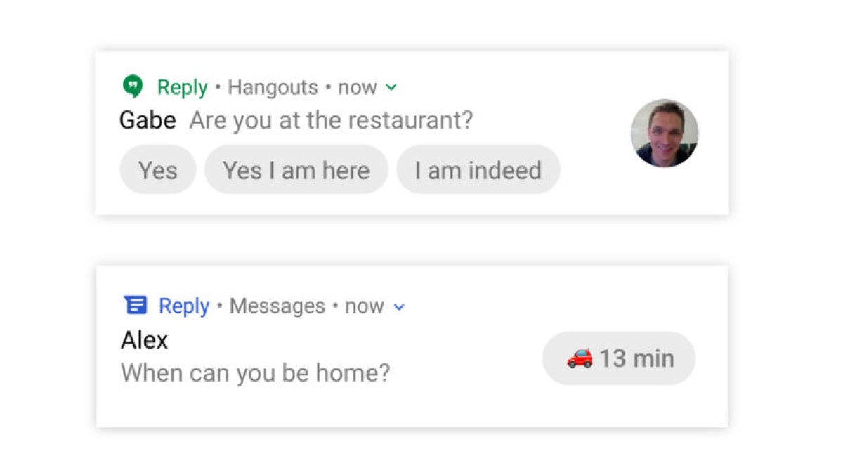 Google reply. Replying to message.