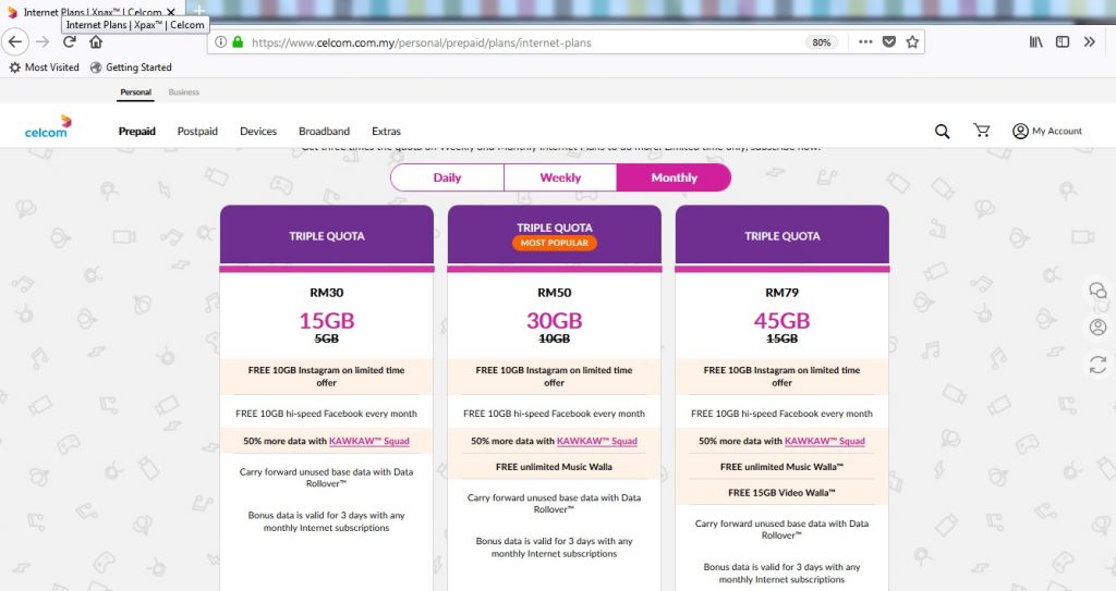 Celcom Xpax Users Getting Triple Data #NoKelentong