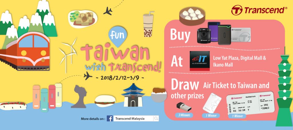 Win A Trip To Taiwan When You Purchase Transcend Products - Contest Lasts Until The 9th of March 2018! 27