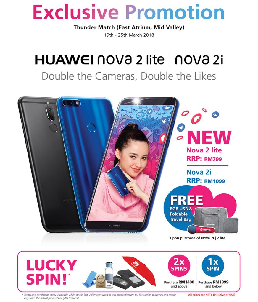 Visit the HUAWEI nova series Roadshow at Mid Valley Megamall — up to 700 units of merchandise to be taken home! 21