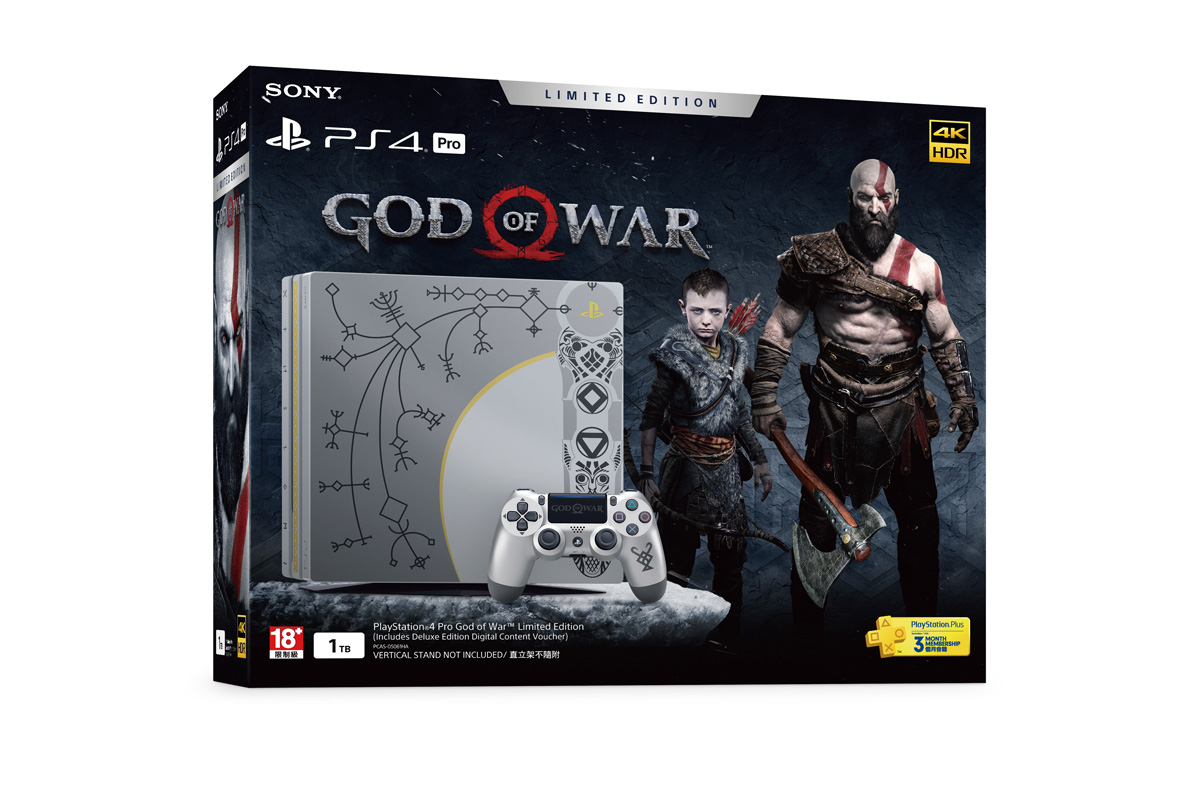 Playstation 4 Pro God Of War Limited Edition - Inspired By Kratos' Leviathan – Pokde.Net