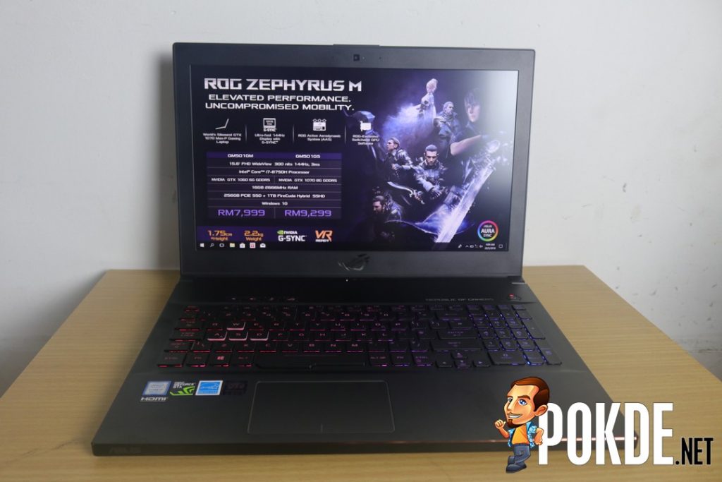 review ASUS ROG Zephyrus M (GM501) - Stylishly Thin Gaming Laptop