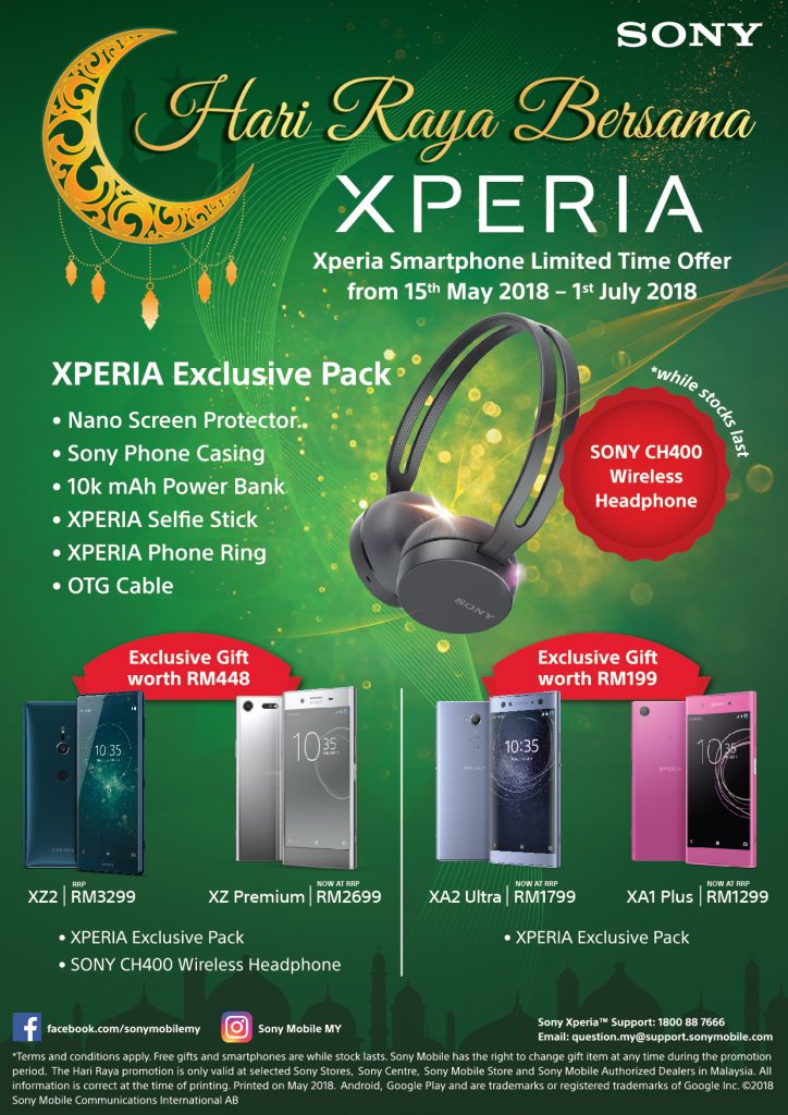Hari Raya Bersama Xperia - Get Gift Packs Worth RM448 When You Purchase Their Smartphones 30