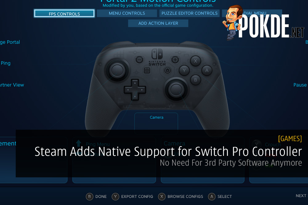 Nintendo Switch Pro Controller Steam Native Support