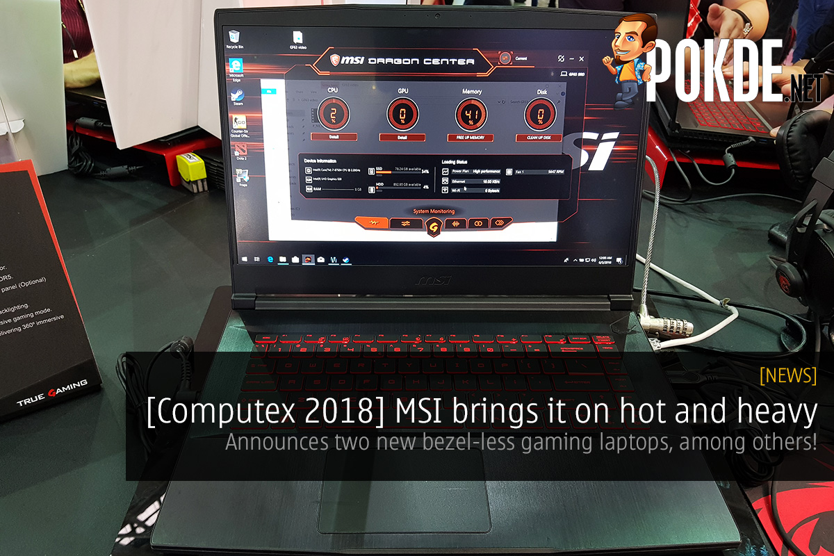 [Computex 2018] MSI brings it on hot and heavy — announces two new bezel-less gaming laptops, among others! 32