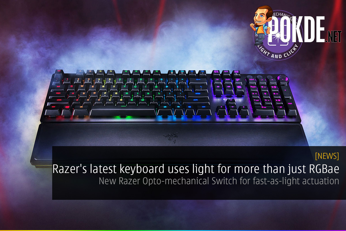 Razer's latest keyboard uses light for more than just RGBae — New Razer Opto-mechanical Switch for fast-as-light actuation 30