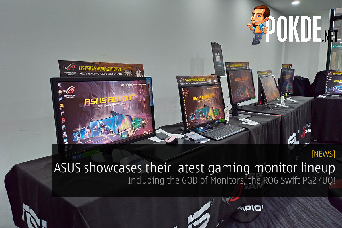 ASUS showcases their latest gaming monitor lineup — including the GOD of Monitors, ROG Swift PG27UQ 26