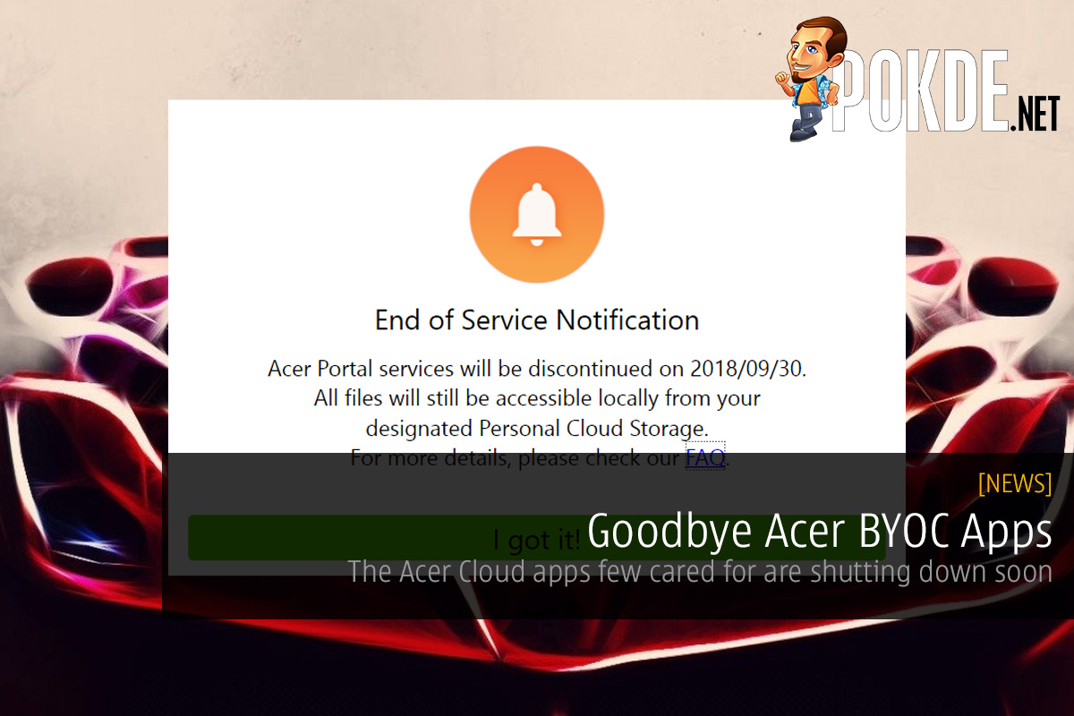 Goodbye Acer BYOC Apps — the Acer Cloud apps few cared for are shutting down soon 29