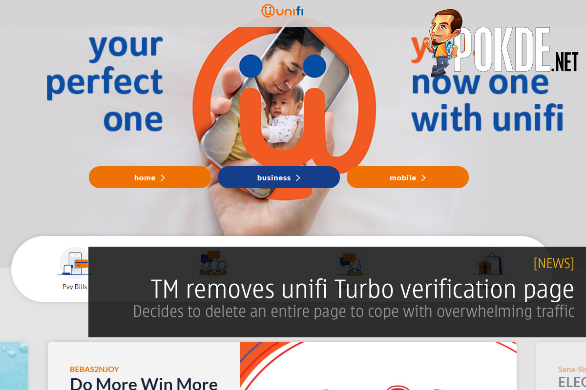 TM removes unifi Turbo verification page — decides to delete an entire page to cope with overwhelming traffic 32