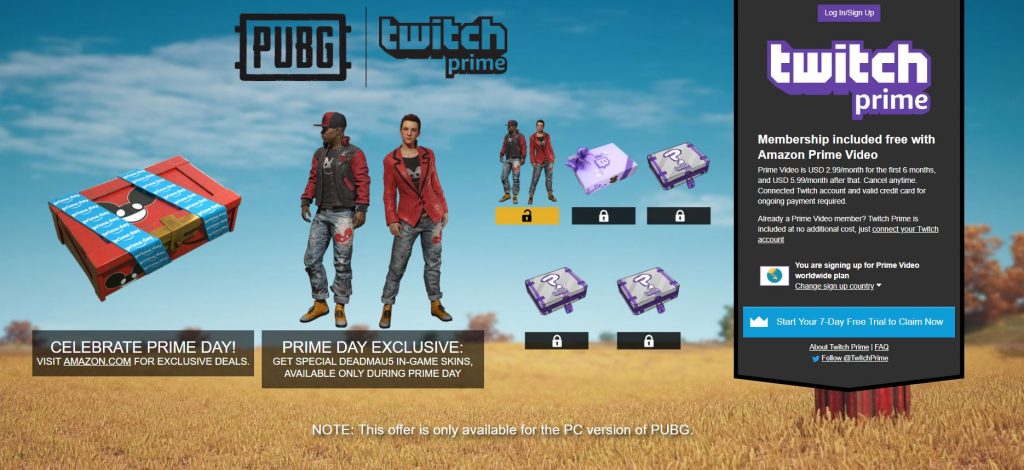 Twitch Prime Members, Get an Exclusive deadmau5 Crate for PUBG!