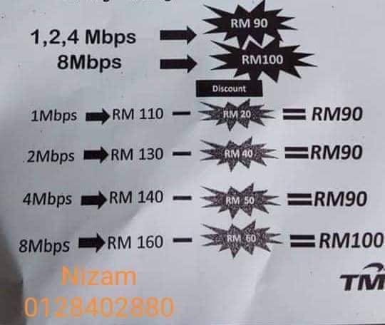 New TM Streamyx Promo Offers Packages for RM100 and Below