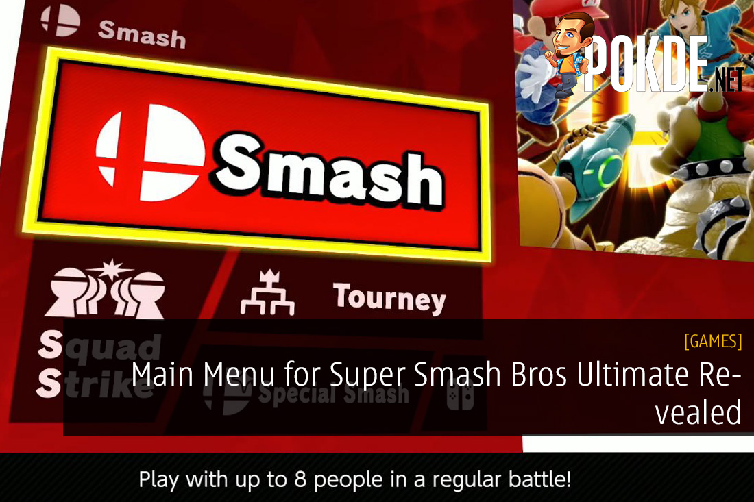 Main Menu for Super Smash Bros Ultimate Revealed